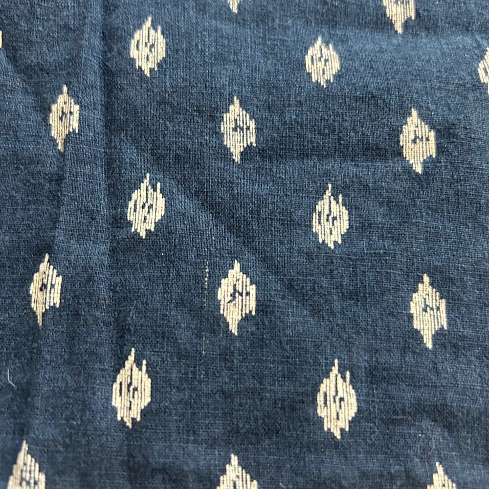 J.Jill Navy Ikat Linen Blend Sleeveless Pintuck Tunic Dress XXL - Picture 4 of 10